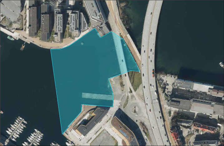 bilde av sperret sjøområde ved nygårdsbroen